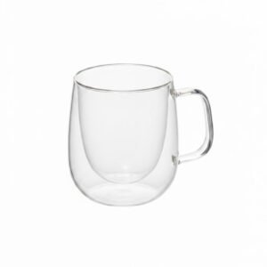 Taza de Vidrio Doble Pared Lisa – 350 ml
