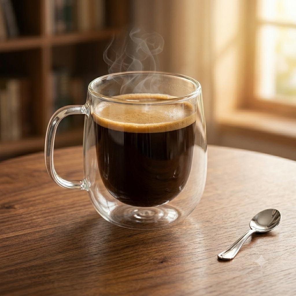 Taza de Vidrio Doble Pared Lisa – 350 ml - Imagen 3